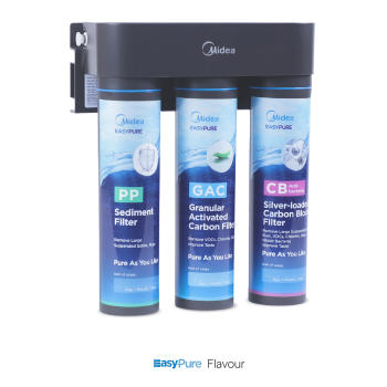 Filtr przepływowy Midea EasyPure Flavour- 3-stopniowa filtracja wody